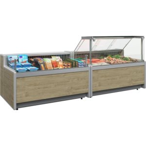 Витрина холодильная Carboma GC111 VV 1,25-1 (1010 Мариель) (динамика, газлифт, без боковин) - Изображение 2