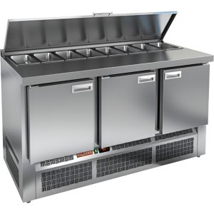 Стол холодильный для салатов HiCold SLE1-111GN (1/3) 3 замок