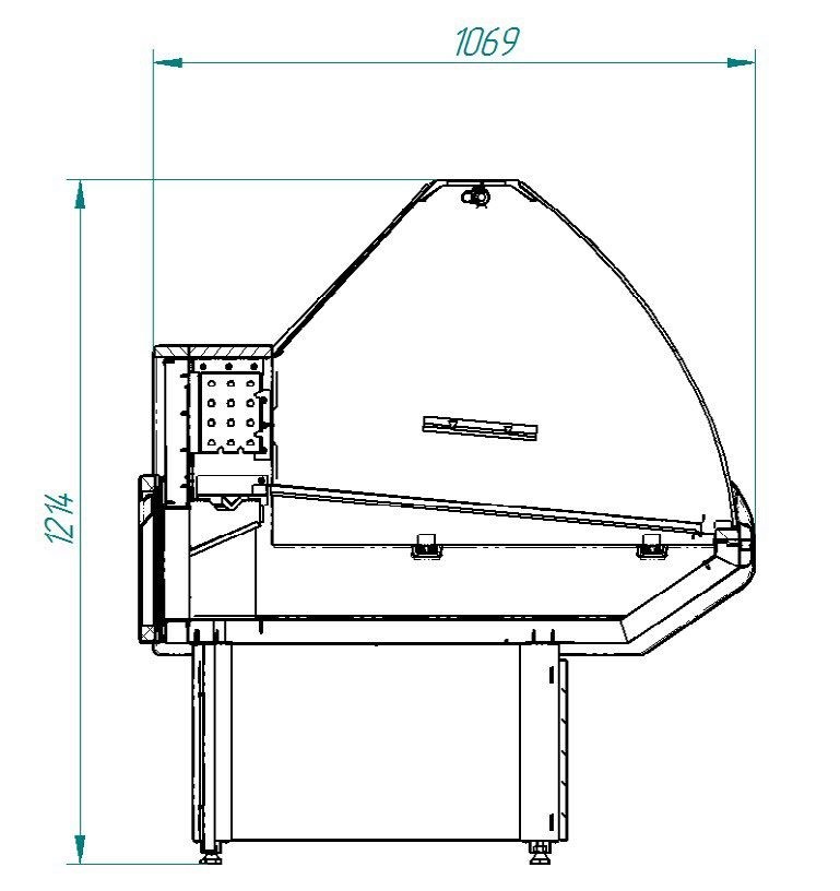 Витрина холодильная CRYSPI Octava XL 1500 - Изображение 2