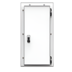 Дверь холодильная распашная одностворчатая НТ-РДО-1200*1800/120 (с металлической рамой)