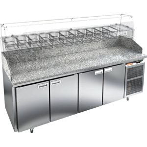 Стол холодильный для пиццы HiCold PZ3-1111/SN камень