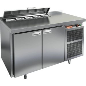 Стол холодильный для салатов HiCold SLS2-11GN (1/6) с крышкой