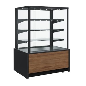 Витрина кондитерская Carboma KC70 N 0,9-1 Light Паттерн (0108 Темный дуб) нейтральная