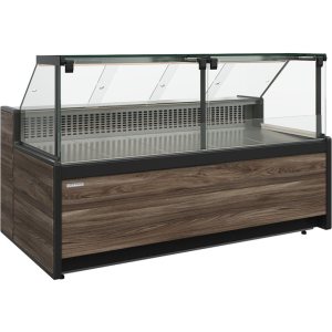 Витрина холодильная Carboma GC111 SM 2,5-1 (1008 Темный дуб) (без боковин)