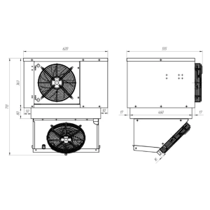 Моноблок холодильный низкотемпературный Intercold МLCM-108 FT T - Изображение 3